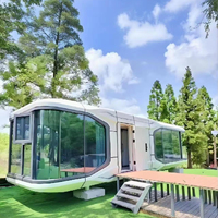 Maison Modulaire Conteneurisée Préfabriquée de Luxe Moderne, Maison Capsule Spatiale Moderne, Maisons Modulaires Compactes, Tiny Houses Modulaires