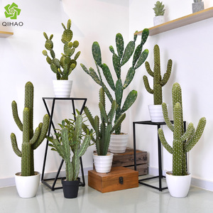 QIHAO Artificial Cactus Plant Various Sizes High Simulation Indoor Decorative Potted Greenery - Product Image 4