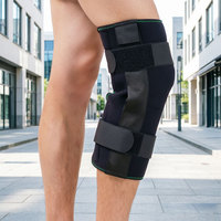 Attelle de genou médicale personnalisée HKJD avec supports métalliques et bande de compression rotulienne pour la fixation des fractures tibiales et des blessures articulaires