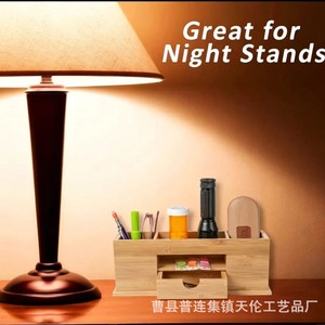 Cross-border wooden drawer-style desktop storage <b>box</b>, <b>pen</b> holder, stationery, remote control, mobile phone, miscellaneous - Product Image 3