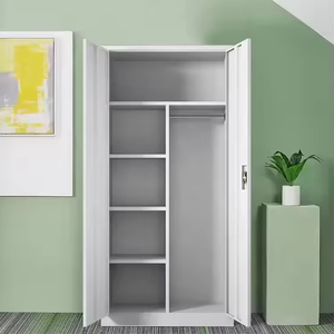 ล็อกเกอร์เหล็กโลหะประตูแกว่ง2บาน: เฟอร์นิเจอร์จัดเก็บจำนวนมากแบบกำหนดเองทำงานเป็นตู้เก็บเอกสารสำนักงานและตู้เสื้อผ้า - Product Image 2