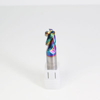 Fraise à queue carrée à 3 dents en carbure monobloc HRC55 pour usinage CNC, en acier au tungstène
