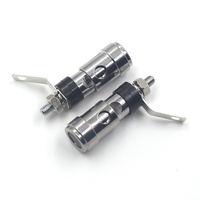 Adaptateur de borne à ressort pour amplificateur audio et haut-parleur, en cuivre nickelé de 4 mm, connecteur d'électricien, borne de liaison à ressort