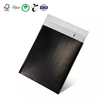 Lot de 50 enveloppes à bulles en papier Kraft, sacs de livraison imprimés noirs, personnalisés, avec logo, vente en gros