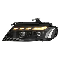 Ensemble de phares LED de style RS pour Audi A4 B8 2008-2012, clignotants séquentiels, lentille de projecteur, plug and play