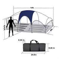 Tente familiale grande capacité 8 personnes, double couche, imperméable, résistante au vent, pour le camping en extérieur, 4 saisons