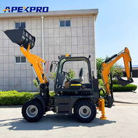 Chargeuse-pelleteuse compacte 4x4 APEXPRO avec moteur Kubota Euro 5, chargeuse sur pneus hydraulique