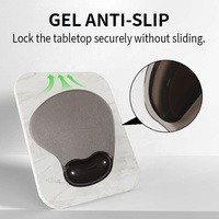Alfombrilla de Ratón Transparente para Juegos con Reposamuñecas de Gel de Silicona, Color Personalizable, Tamaño Pequeño, para Uso en Oficina