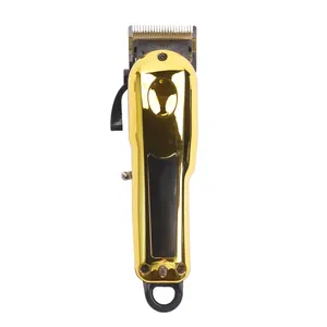 Neue 5-Sterne-Clipper Gold 8148 Schnurlose Clipper Haarschneider mit Ladegrundstück Barbier waschbar 5 Sterne Kosmetiksalon 8148 Gold