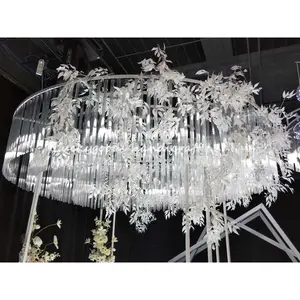 LDJ1169 Luckgoods Wholesale plastic tube hanging wedding decoration for indoor home party decor