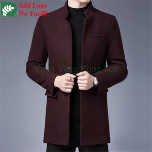 High Quality Customized <strong>Men</strong> Winter Slim-Fit Dark <strong>Blue</strong> Leather Jacket <strong>Men</strong> Short Jacket <strong>Coat</strong> with Zipped Leather Biker Jacket - Product Image 5