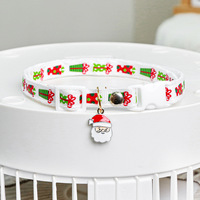 Ensemble de colliers de Noël PAIPET pour animaux de compagnie, lot de 3 colliers réglables pour chats et chiens avec breloque en émail, collier avec chapeau de Père Noël et sapin, vente en gros