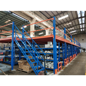 Heavy Duty thép tầng lửng hệ thống kệ kho Loft nền tảng lưu trữ gác mái Rack với <span class=keywords><strong>Pallet</strong></span> Kệ hỗ trợ - Product Image 6