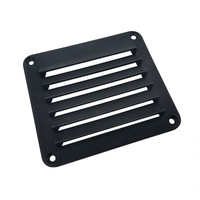 Grille d'aération carrée en plastique pour usage marin, panneau de ventilation et de dissipation thermique en stock, provenant de Chine