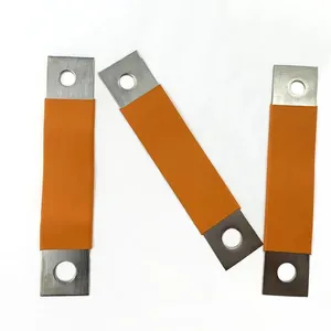 Customized New Energy Flat Insulated Foil Flexible Copper Soft Busbar For Battery Soft Connection