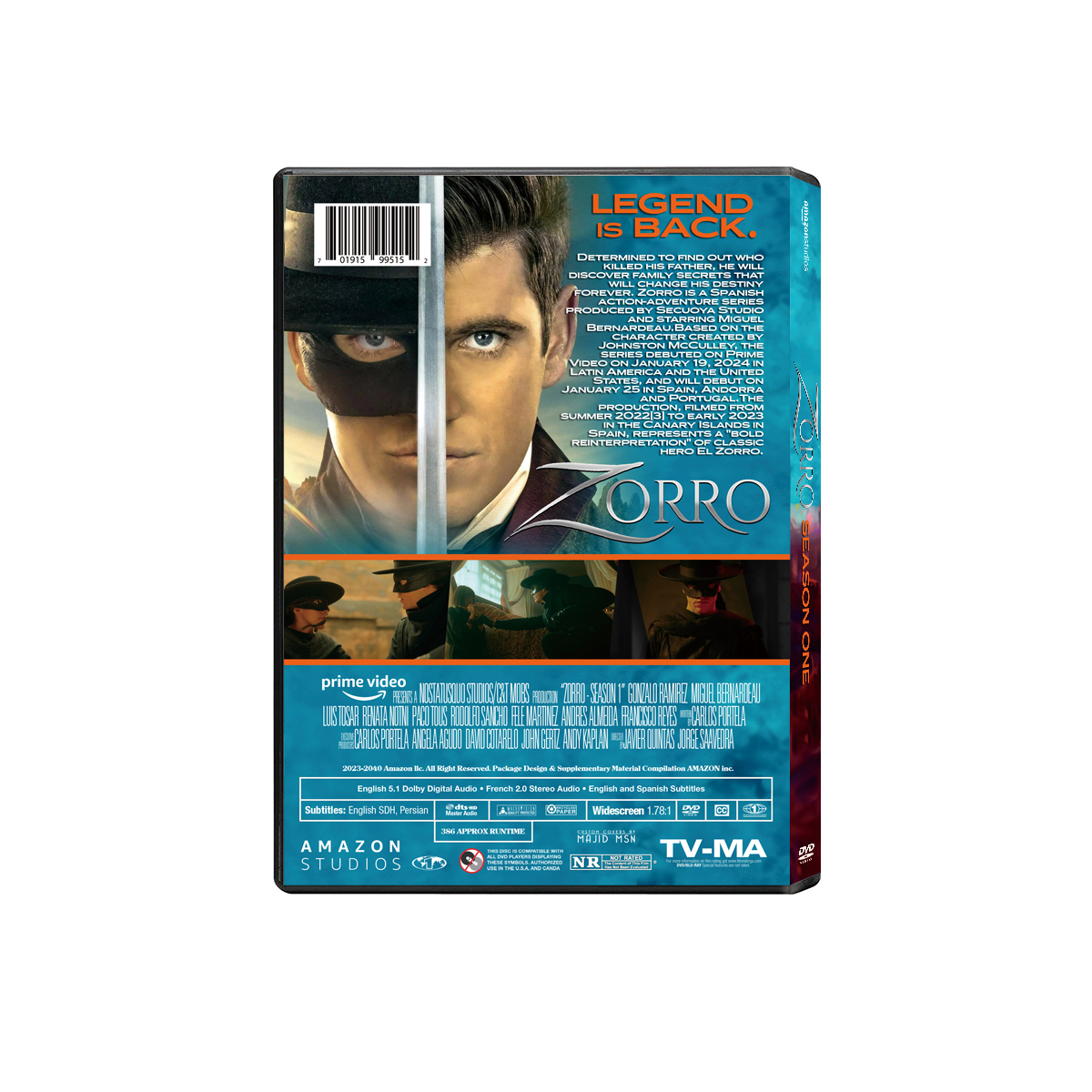 Zorro Season 1 DVD Boxset - Wholesale & Free Shipping