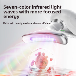 Masajeador eléctrico de estiramiento facial con vibración, equipo de belleza antienvejecimiento, dispositivo de belleza de cuello de microcorriente, masajeador de terapia de luz - Product Image 4