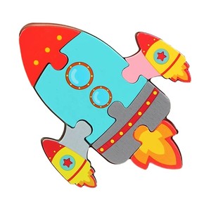 <span class=keywords><strong>Puzzle</strong></span> <span class=keywords><strong>3D</strong></span> en bois d'animaux - Jouets éducatifs DIY de dessins animés pour enfants - Product Image 6