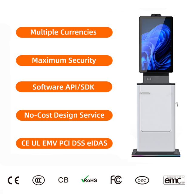 OEM ODM Auto Pay Self Parking Station Hotel Airport Automated Check in Self Card Dispenser Ticket Printer Payment Kiosk Machine