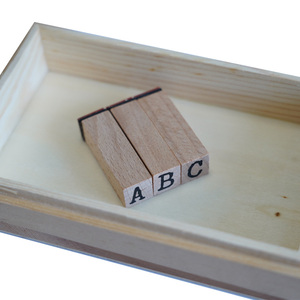 DIY Alphabet <span class=keywords><strong>Tampon</strong></span> en Bois <span class=keywords><strong>Lettre</strong></span> Décorative Bois Tampons en Caoutchouc pour <span class=keywords><strong>Scrapbooking</strong></span> DIY Carte Journal - Product Image 3