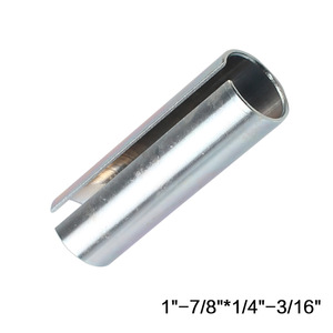 Adaptateur de manchon de vilebrequin en acier inoxydable 7/8" à 1" pour poulie de moteur à essence avec gorge de clavette - Product Image 3