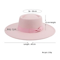 Chapeau Fedora de style rétro européen et américain, nœud papillon, large bord, décontracté, en laine douce, unisexe, pour adultes
