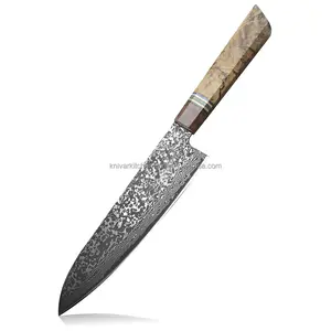 Newest 8.5 zoll Damascus Steel geschmiedet stilvolle design außerhalb benutzer-freundliche hacken Slicing carving professionelle Chef Knife