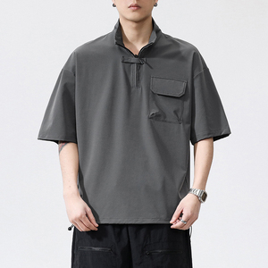 เสื้อฮาวายพิมพ์ลายโลโก้ตามสั่ง ขายส่ง ผ้าโพลีเอสเตอร์/ไนลอน สำหรับผู้ชาย เสื้อลำลองชายหาดฤดูร้อน เสื้อแขนสั้นพิมพ์ลายสำหรับผู้ชาย - Product Image 1