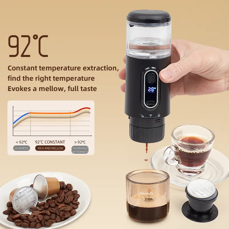 Smart Mini Electric Capsule Coffee Machine Usb Charging Suitable For Personal Family Travel Work Use