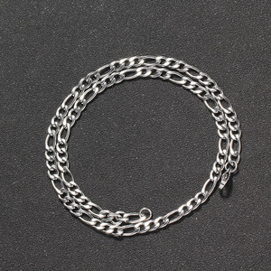 Cadena de Acero Inoxidable de 5 mm, Collar Simple, Collar de Cadena Figaro Estilo Hip Hop, Collar Personalizado, Tira de Moda Tanjing - Product Image 4