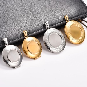 Pendentif Médaillon Rond Ouvrable en Acier Inoxydable pour Photos, Breloque Cadre Photo, Collier Chaîne pour Femmes et Hommes, Accessoires de Bijoux en Métal - Product Image 2