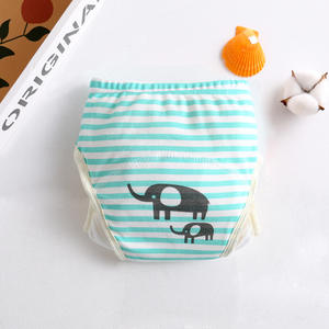 Cubiertas de pañales impermeables de algodón, pantalones de entrenamiento lavables para orinal con refuerzo doble, ropa interior para niñas y niños - Product Image 3