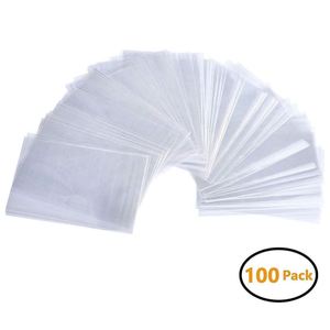 Protège-cartes de recettes FX, pochettes pour cartes indexées, couvertures de pages de livre de cuisine - 100 unités 4×6 pouces - Product Image 1