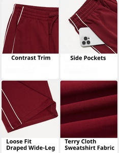 <span class=keywords><strong>Pantaloni</strong></span> da Yoga da Donna Attivi a Gamba Larga, <span class=keywords><strong>Morbidi</strong></span> <span class=keywords><strong>in</strong></span> Cotone Elasticizzato a Quattro Vie, Traspiranti <span class=keywords><strong>con</strong></span> Tasche, Ideali per il Relax e i Viaggi - Product Image 4