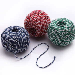 Corde en coton tressé durable et colorée pour le bricolage, l'emballage, les poignées, le regroupement, les cordes à <span class=keywords><strong>linge</strong></span> et les cordes de traction - Product Image 1