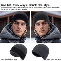 Nouvelle mode, chapeau d'hiver unisexe de luxe pour hommes et femmes, bonnet de ski en polaire pour garçons, avec logo, pour l'automne et la randonnée