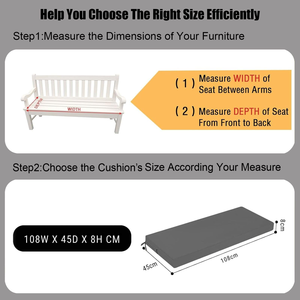 Durable Patio Furniture Filling Foam <strong>Settee</strong> <strong>Cushion</strong> Waterproof Bench <strong>Cushion</strong> for Outdoor Furniture Sofa - Product Image 6