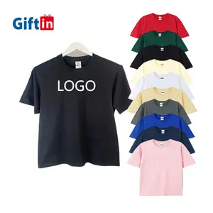 Kausal locker short sleeve 220 gsm schwergewicht baumwolle t-shirt kundenspezifischer druck logo t-shirt blanko schlichtes unisex t-shirt großhandel