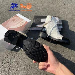 รองเท้าบูทส้นหนาแบบแพลตฟอร์มสำหรับผู้หญิง CC 2025 รองเท้าผู้หญิงสำหรับฤดูใบไม้ร่วงและฤดูหนาว รองเท้าบูทหุ้มข้อทรงกลมแบบผูกเชือก ส้นสูง เซ็กซี่ - Product Image 6