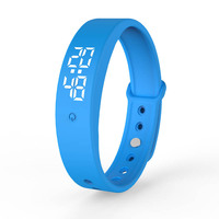 Offre Spéciale Vibrant Alarme Horloge LED AFFICHAGE Automatique Température Moniteur Montre Smart Watch Sport Bracelet