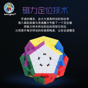 Cubo Magnético Maestro 5x5 Dodecaedro Profesional, Cubo de Competición de Forma Irregular con Movimiento Suave - Product Image 4