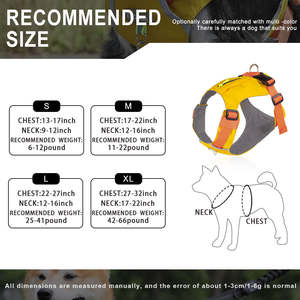 เสื้อกั๊กสุนัขขนาดเล็กน้ำหนักเบาขนาดกลางสะท้อนแสงกระเป๋ามีซิปสายจูงสุนัข - Product Image 5