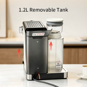 เครื่องชงกาแฟเอสเพรสโซเชิงพาณิชย์ พร้อมเครื่องบดในตัว ระดับมืออาชีพ 110V 220V สำหรับใช้ในบ้าน - Product Image 5