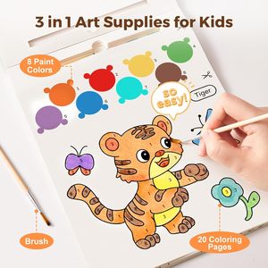 Libros de Pintura de Acuarela Personalizables con Pincel Mágico, Libros de Dibujo para Niños - Product Image 2