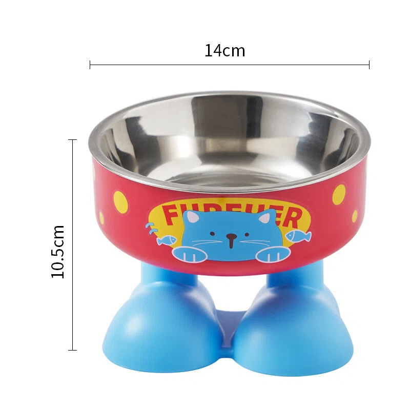 High-legged bowl Red