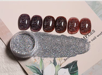 Poudre de paillettes pour ongles L&M, gel UV non toxique, 2,5 g, pigment brillant et scintillant pour les fournitures d'onglerie, modèle 6001/6002