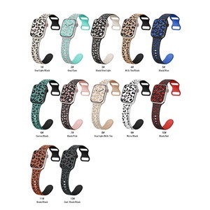 Easilife สายนาฬิกาซิลิโคนสำหรับผู้หญิงลายเสือชีตาห์แบบอัจฉริยะมีลายเสือดาวนุ่ม2สีสายนาฬิกาสำหรับ <span class=keywords><strong>Apple</strong></span> iWatch ขนาด38มม. 42มม. - Product Image 6