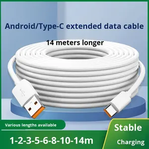Universal 2m PVC Jacket USB TYPE-C <strong>Interface</strong> Data Cable Fast Charging 3A <strong>Android</strong> Extension for Camera Monitoring Printer - Product Image 3