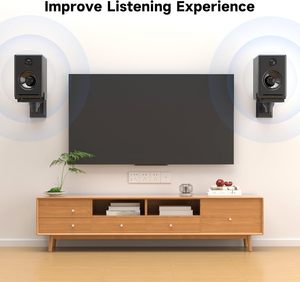 Soporte de Pared para Altavoces, Soporte para Altavoces de Ambiente Grandes, Soporta hasta 25 kg, Soporte para Altavoces de Coche - Product Image 4