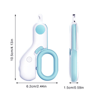 Coupe-ongles professionnel pour animaux de compagnie lumière LED coupe-ongles pour animaux de compagnie griffe ciseaux de toilettage pour petits chiens chats ciseaux accessoires pour chiens